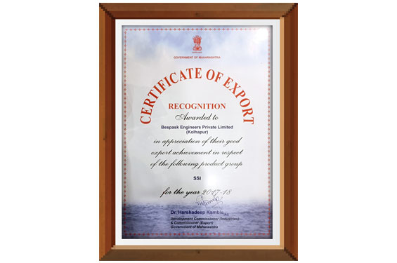 Besapak Engineers Awards & Certificates